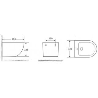 Биде WW SK  Арт. MERZBACH 003 GL-WT 10000003705